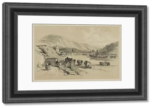 Sketches Home Abroad General View Trento 1834