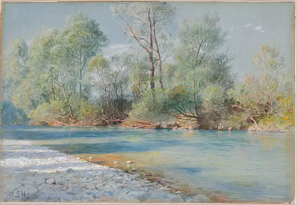 Traunstein River Road Empfig Bavaria 1893-96