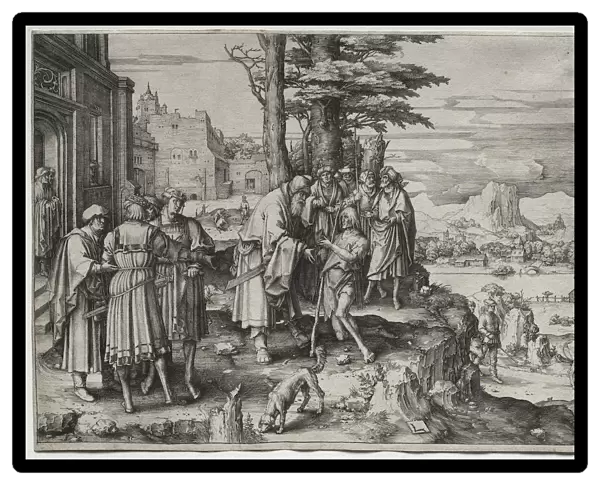 Return Prodigal Son 1510 Lucas van Leyden Dutch