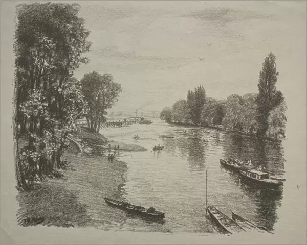 Thames Thomas Robert Way British 1861-1913 Lithograph