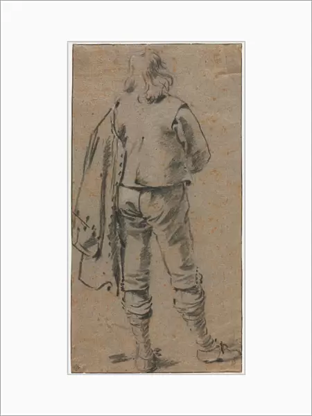 Man Standing Back 1630 Gerard ter Borch Dutch