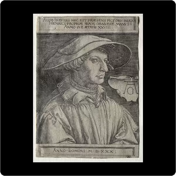 Self-Portrait 1530 Heinrich Aldegrever German