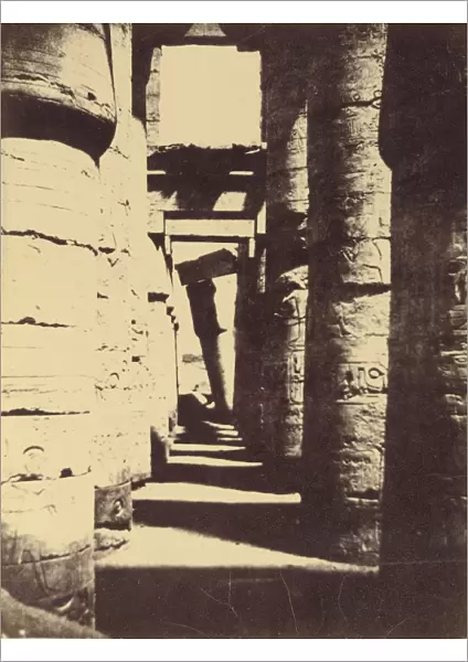 Interior view hypostyle hall Henry Cammas French