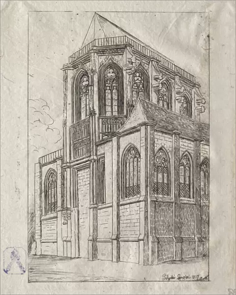 Apse Church St. Martin-sur-Renelle 1860 Charles Meryon