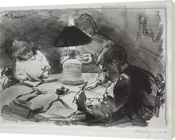 Autour de la Lampe 1891 Auguste Louis Lepere