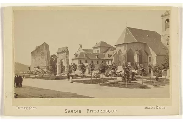 Place des bains l Aix L Demay French active 1860s