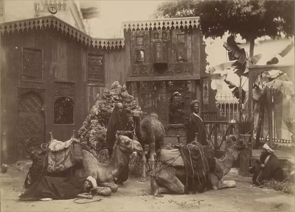 Hall Camels Pascal Sebah Turkish 1823 1886 1860s