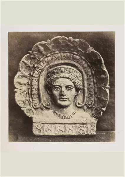 Female head antefix Ancient sculptural reliefs