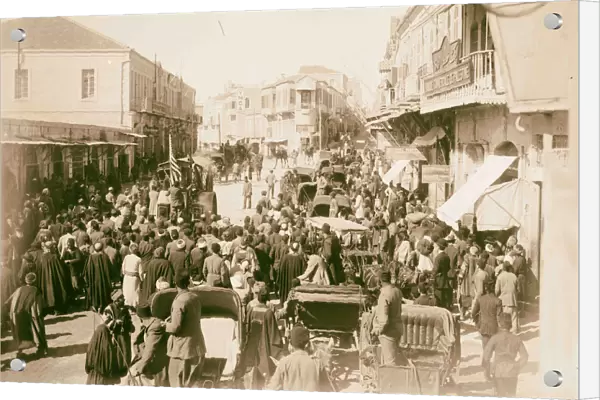 Steamroller Jerusalem street 1911 Israel