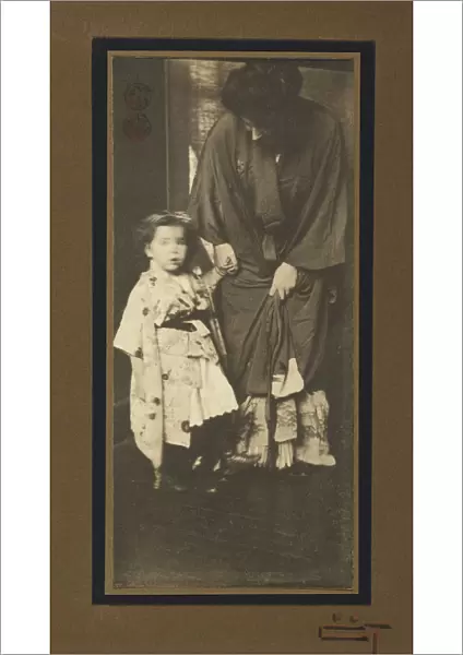 Mother Child Wearing Kimonos Gertrude Kasebier