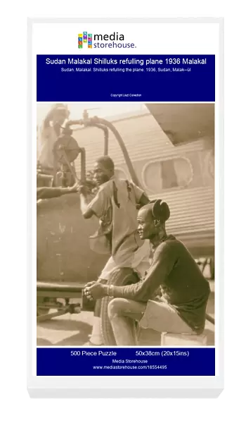 Sudan Malakal Shilluks refulling plane 1936 Malakāl