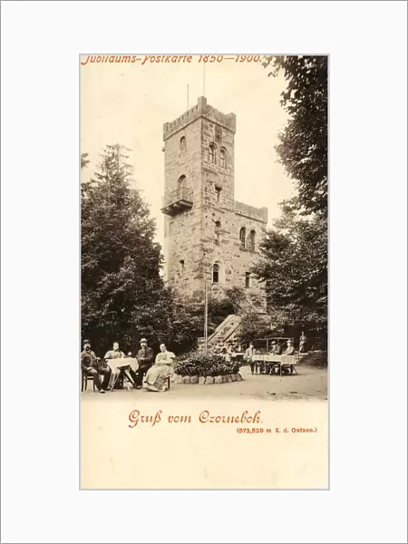 Aussichtsturm Czorneboh 1899 Landkreis Bautzen