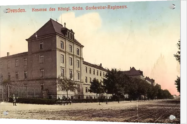 Fabrice-Kaserne 1899 Dresden Gardereiterkaserne