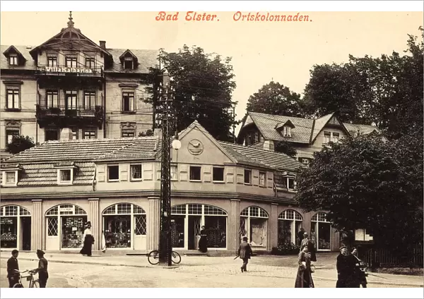 Colonnades Germany Streets Bad Elster Shops Saxony