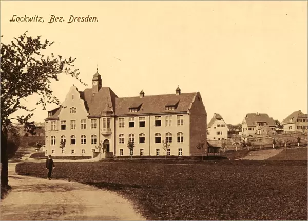 Schools Saxony Buildings Dresden 1911 Lockwitz