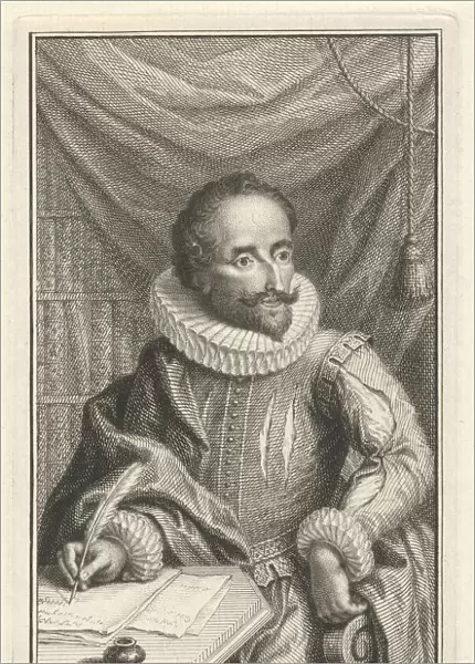 Portrait Miguel de Cervantes de Saavedra Half-length portrait