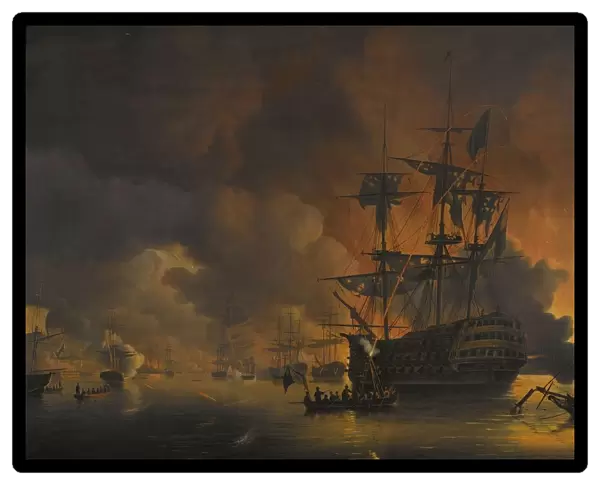 fire Wharves Algiers shortly Bombardment Anglo-Dutch Fleet