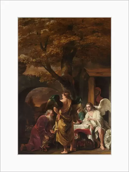 Abraham Entertaining Three Angels Abraham receives