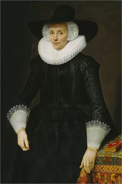 Portrait Margarita Courten wife Matthias Boudaen
