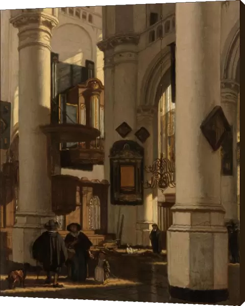 Interior Protestant Gothic Church Gravedigger