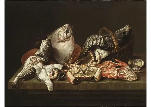Isaac van Duynen Life Fishes Crab Oysters fish