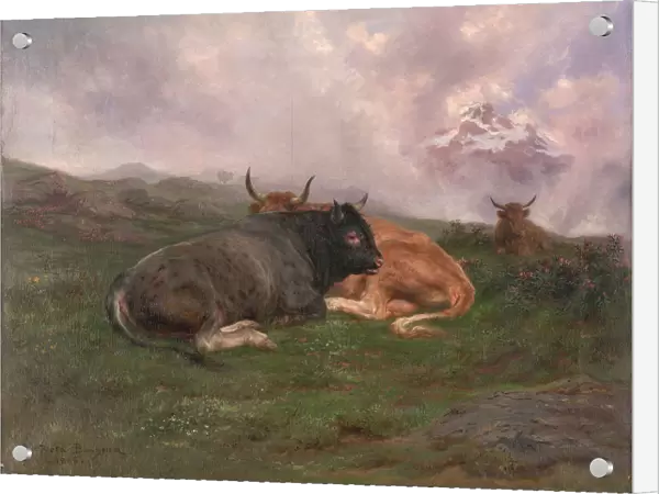 Cattle Rest Hillside Alps 1885 Rosa Bonheur French