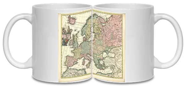Map Europa excultissima P Schenk ex Amst Petrus Schenk
