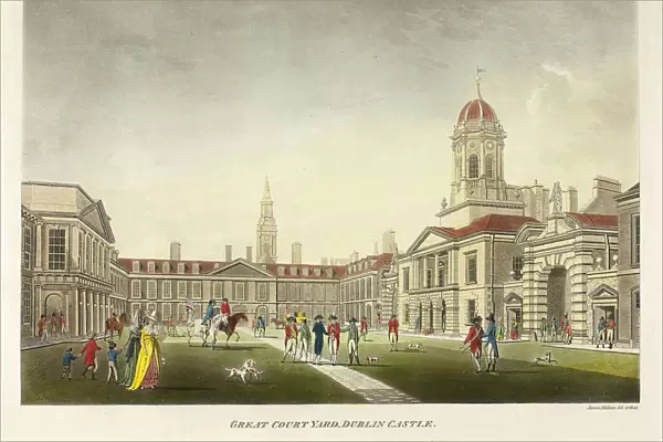 Great Courtyard Dublin Castle published July 1792