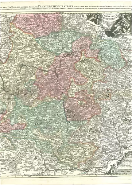 Map Circuli Franconiae pars orientalis et potior novisimí delineat