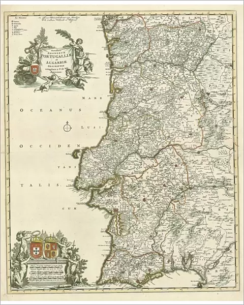 Map Novissima regnorum Portugalliae et Algarbiae descriptio