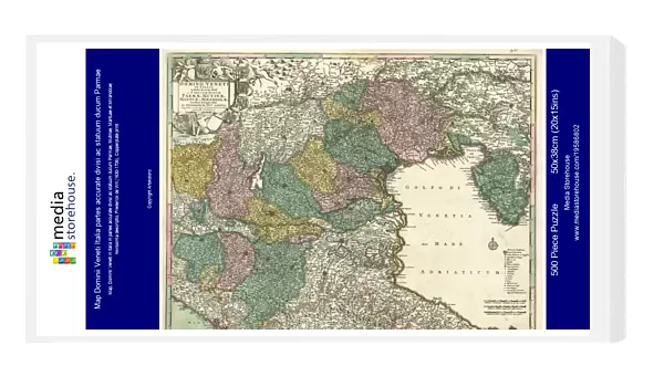 Map Dominii Veneti Italia partes accurate divisi ac statuum ducum Parmae