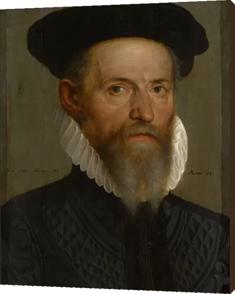 Portrait Thomas Erastus 1582 oil fir wood 39. 4 x 27. 7 cm