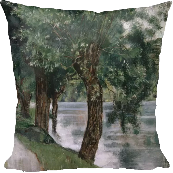 Willows Rhone c. 1885 oil canvas 34. 9 x 27 cm