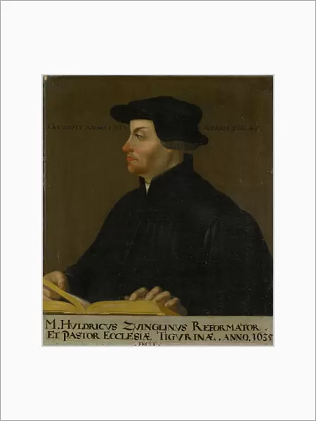 Portrait Huldrich Zwingli 1635 oil canvas 69 x 58. 5 cm
