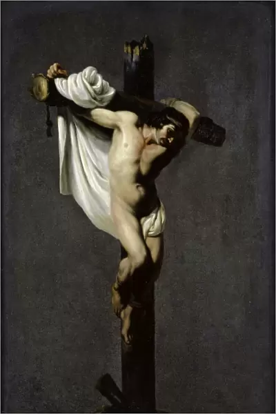 Thief Cross 1620-1660 Oil Slate 42. 5 x 26. 5 cm