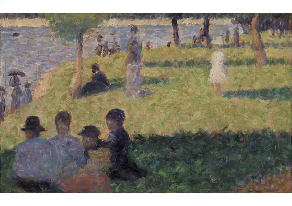 Georges Seurat Group Figures Study Un dimanche A la Grande Jatte