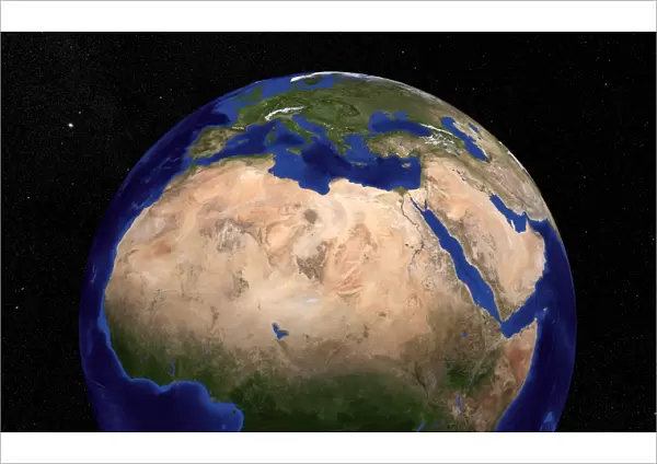 The Blue Marble Next Generation Earth showing North Africa
