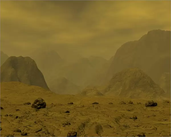 Artists concept of the surface of Venus