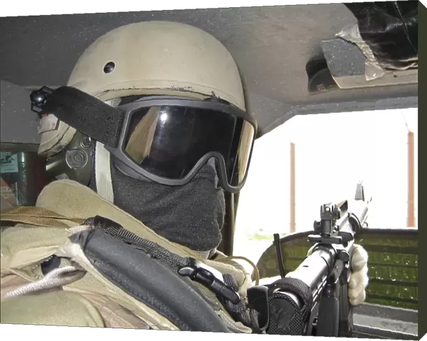 Private Security Contractorr on a mission in Baghdad, Iraq