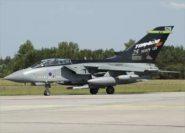 Tornado GR4 of the Royal Air Force armed with ALARM missiles