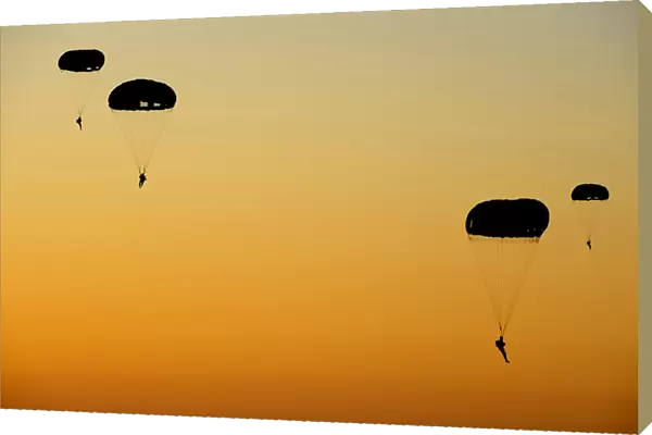 U. S. Army Rangers parachute over Florida