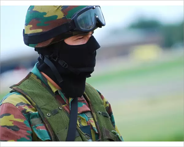 A soldier of the Special Forces Group of the Belgian Army