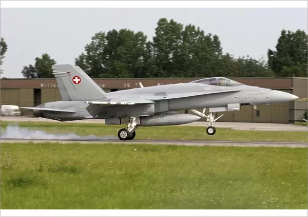 An F-18C Hornet of the Swiss Air Force