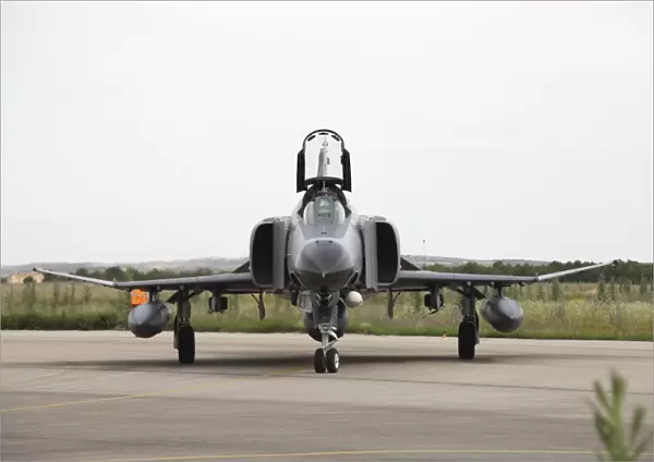 Front view of a Turkish Air Force F-4E Phantom