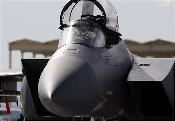Close-up view of a F-15C Eagle at Nellis Air Force Base, Nevada
