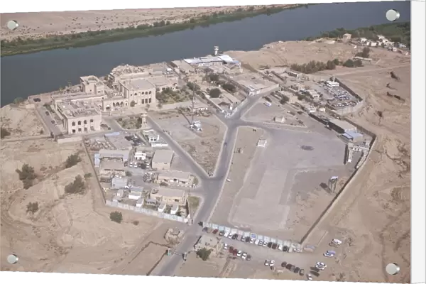 Aerial view of unknown forward operating base in Northern Iraq