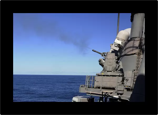 USS Monterey conducts a close-in weapons system live fire test