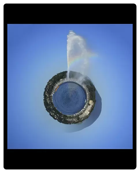 Planet with water fountain, Geneva, Switzerland