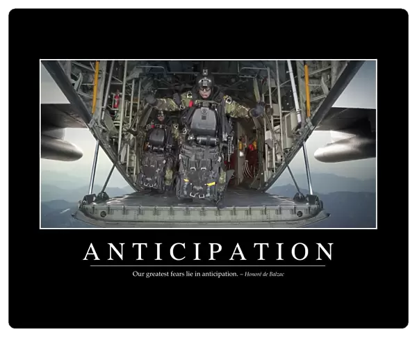 Anticipation: Inspirational Quote and Motivational Poster