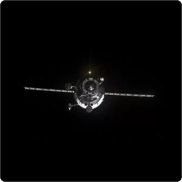 The Progress 41 resupply vehicle in orbit